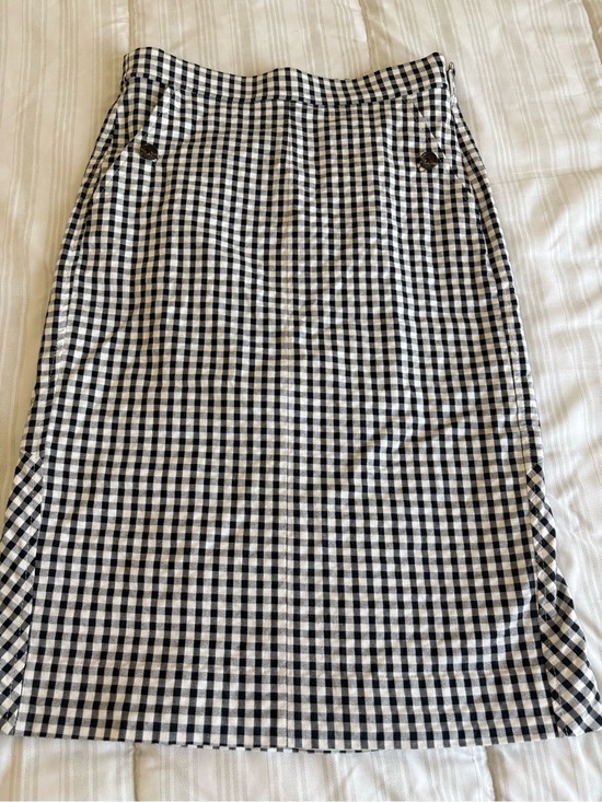 J. Crew Dresses & Skirts - J. Crew Black & White Gingham Pencil Skirt